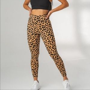 Leopard print leggings.
